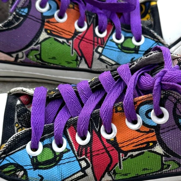 Converse Chuck Taylor All Star Sneakers Unisex Mens 5 Womens 7 rainbow graffiti - Picture 4 of 7